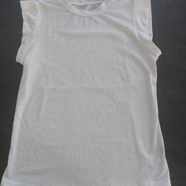 Weisses Tanktop T-Shirts ohne Ärmel