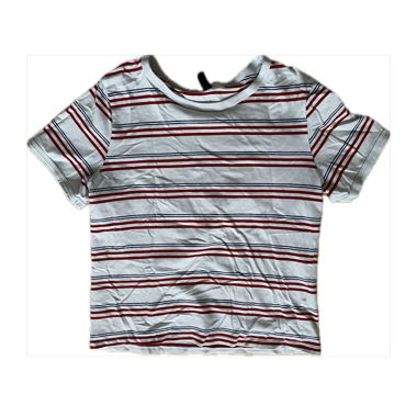 T-shirt à manches courtes rayé