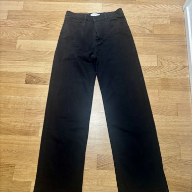 Black wide-leg pants