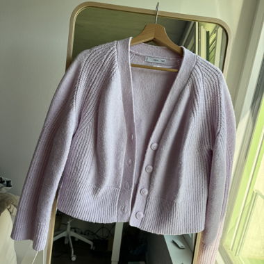 Cardigan MNG lilla chiaro