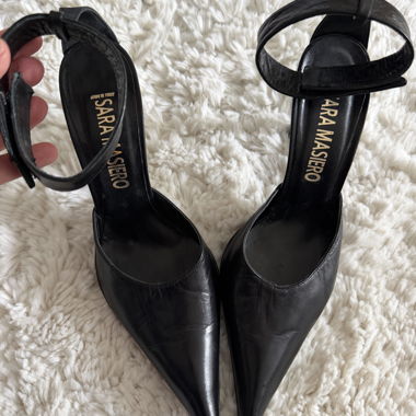 Chaussures italiennes en cuir Slingback