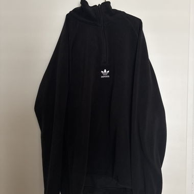 Adidas schwarzer Half-Zip Pulli