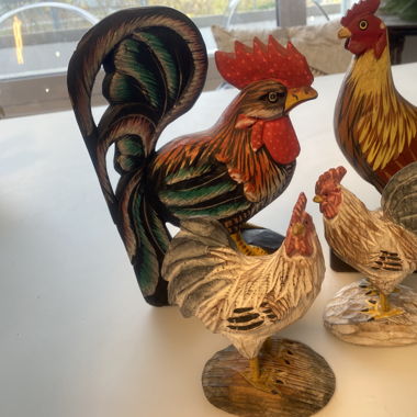 Statue coq 
