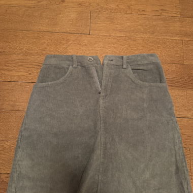 Grey Corduroy Skirt