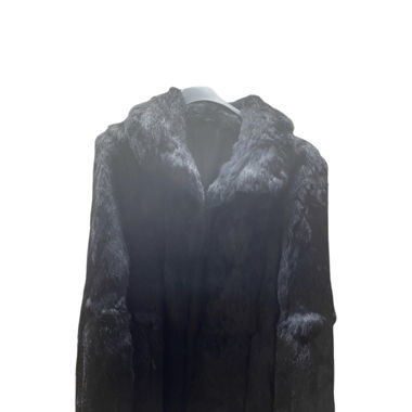 VINTAGE BLACK FUR JACKET