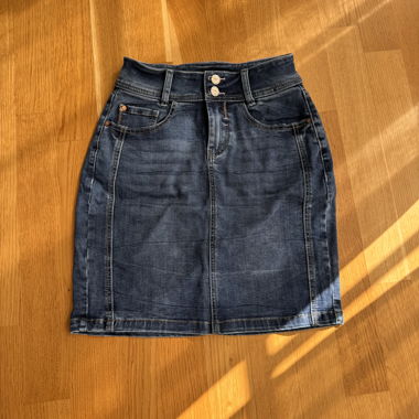 Gonna in denim blu scuro Chicorée