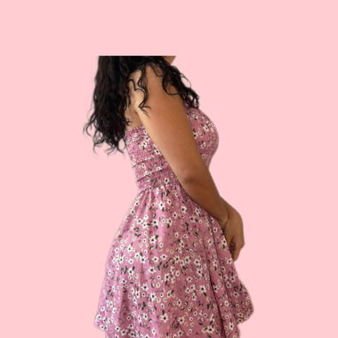 Sommerkleid Floral Pink 🌸 