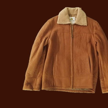 Leather Jacket with Australian Shearling Wool
