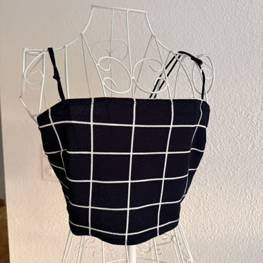 Checkered Crop Top