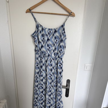 Sommerkleid blau/weiss