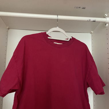 T-shirt oversize rose 