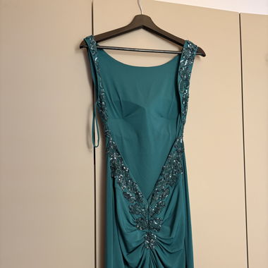 Wunderschönes Abendkleid, smaragdgrün