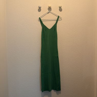 Mango green long dress