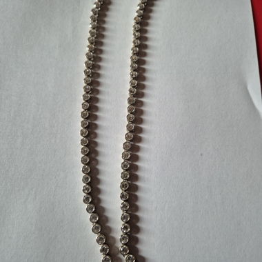 Collana in argento sterling 925 con zirconie