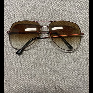 Brown aviator sunglasses