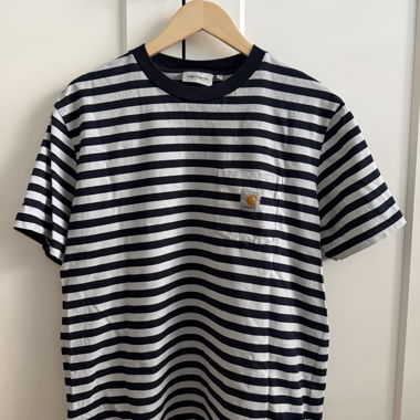 Carhartt striped pocket tee L