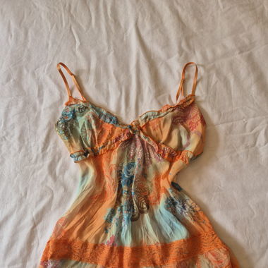 Top été cami orange