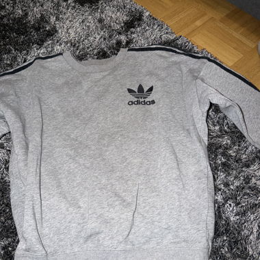 Sweat adidas grigio girocollo