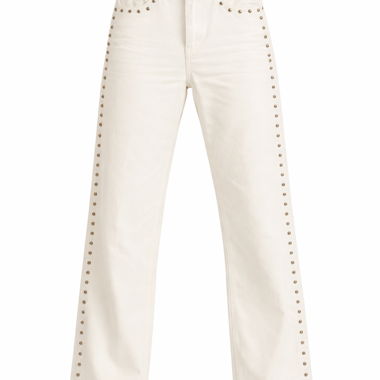 Studded Wide-Leg Pants