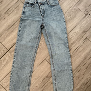Crossover Straight Leg Jeans - Light Blue Wash