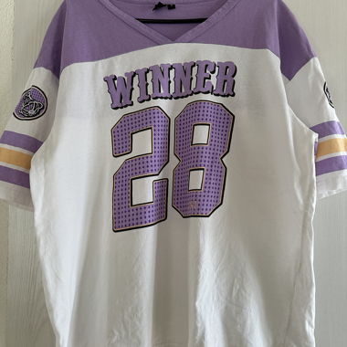 T-shirt Winner Weiss/Violet