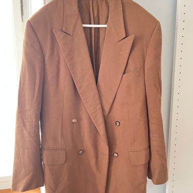 Vintage 90s Zegna Cashmere double-breasted blazer 
