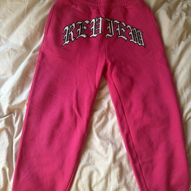 Pantaloni da jogging rosa Review XS