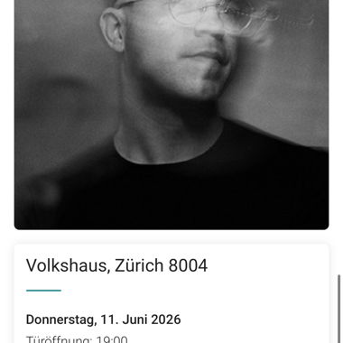Konzertticket Sleeping at Last Zürich