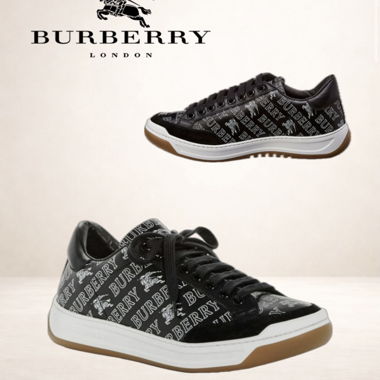 Sneaker in pelle Burberry Timsbury nere