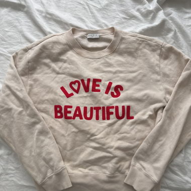 Sandro Sweatshirt "Love is Beautiful"
