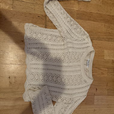 Pull en maille blanc
