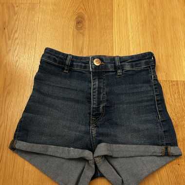 H&M Divided Dark Blue Folded Shorts