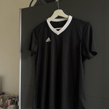 Adidas Sportshirt schwarz/weiss