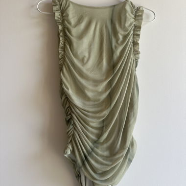 Body drappeggiato verde oliva