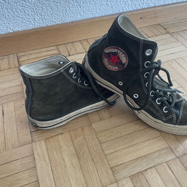 Converse All Star in camoscio verde