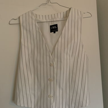 Summery pin-striped vest 