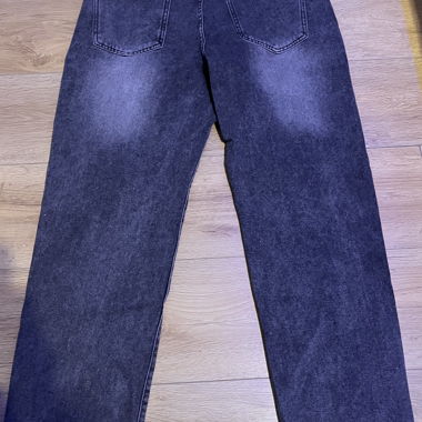 Grau Jeans Straight Fit