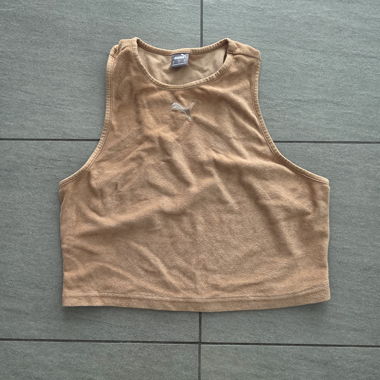 Beige ärmelloses Puma-Top
