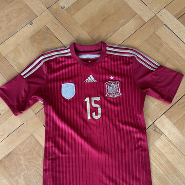 Vintage Spain Fussballtrikot 2010 WM Sergio Ramos