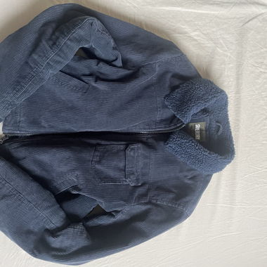 Veste en velours côtelé Superdry bleue