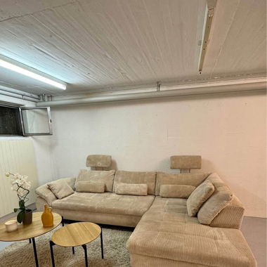 Cord Ecksofa Beige Gratis transport von Livique