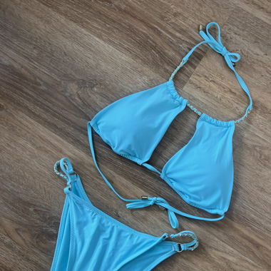 Bikini türkisblau/gold