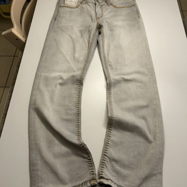 Jeans baggy vintage gris