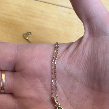Swarovski chroma grüne Kette