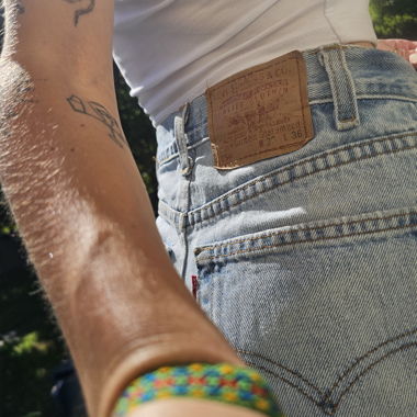 Reworked levis shorts