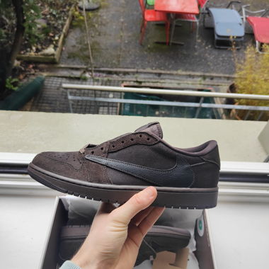 Jordan 1 Low OG SP Travis Scott Velvet Brown EU 44