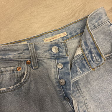 Levi's Ribcage Straight Ankle Jeans W24/light blue
