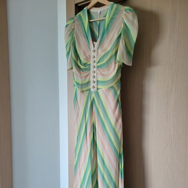 Robe midi en soie pastel LK Benett Dr holzer