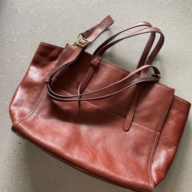 Fossil Leather Tote