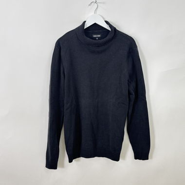 Dark knit turtleneck sweater